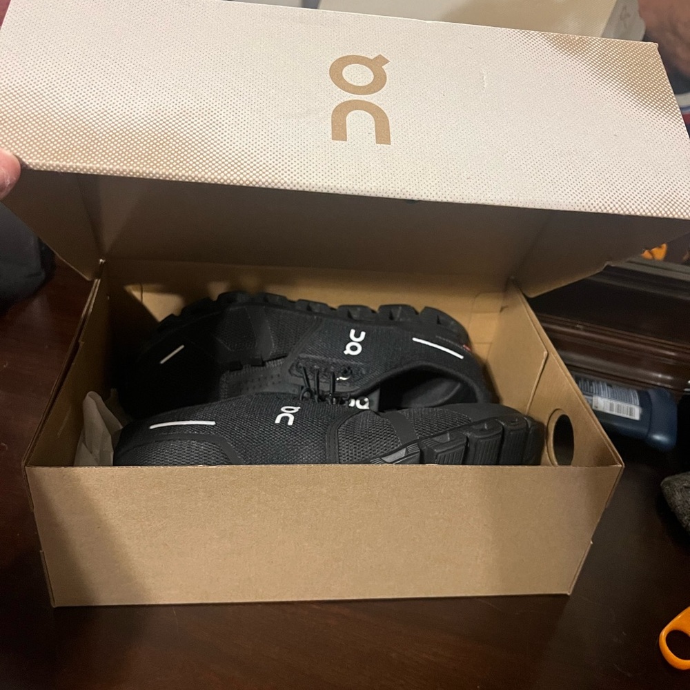 On Running Jet Black Athletic Shoes